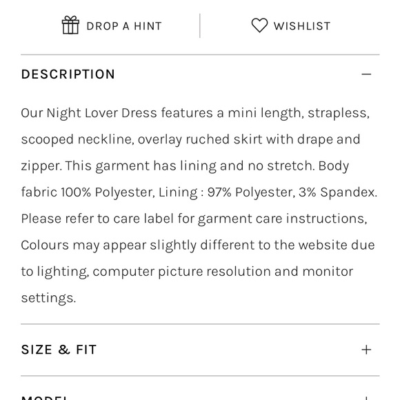 Runaway the label brand new dress with tag size large - Picture 4 of 4